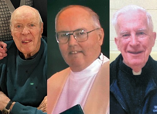 Father Joseph Barker (from l.), Father John Cairns and Father Liam Condon.