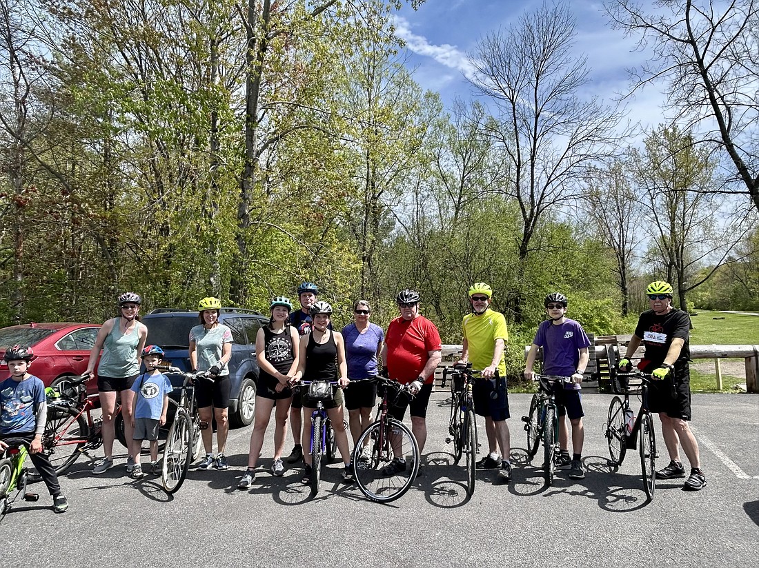 Father Tom's Chain Gang poses for a picture after one of their practice rides for the Albany Tour de Cure on Sunday, June 4 at Elm's Farms in Ballston Spa. (Provided photo)