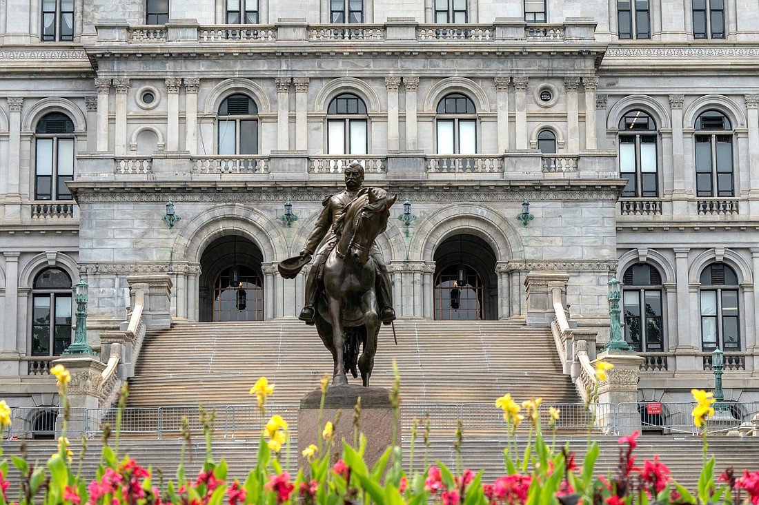 The New York Capitol in Albany is seen Aug. 3, 2021. State lawmakers approved legislation June 20, 2023, granting legal protection to New York doctors who prescribe and send abortion pills to patients in states that have restricted abortion. (OSV News photo/Jeenah Moon, Reuters)