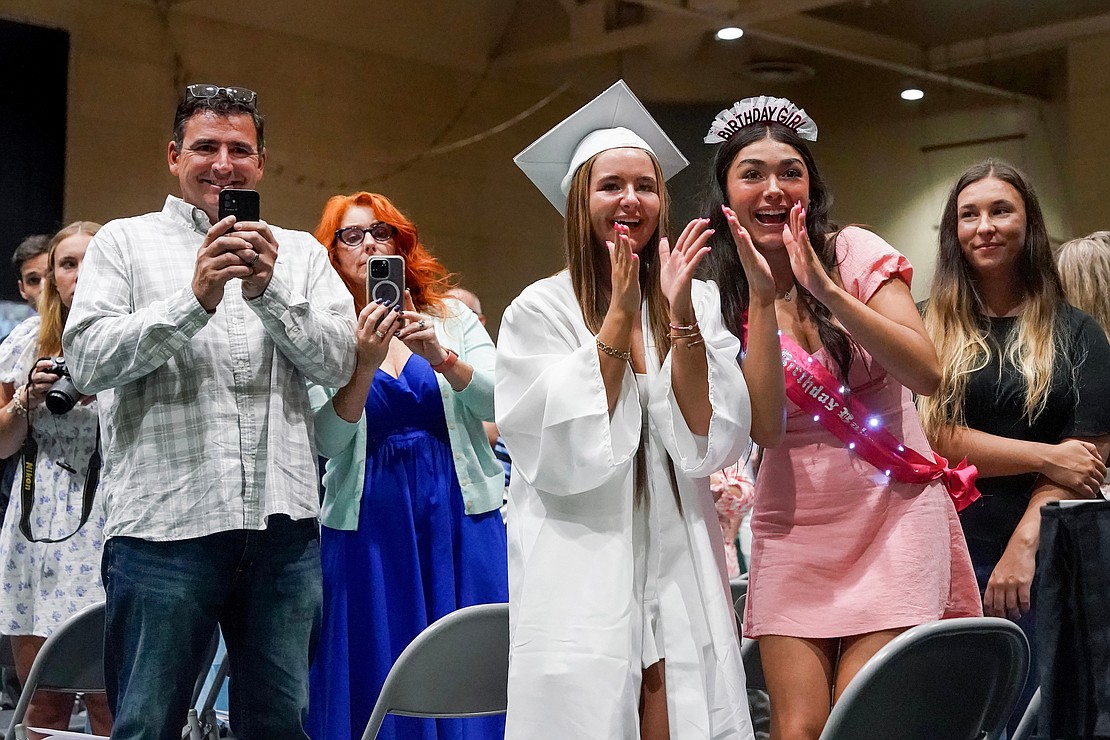 Family and friends welcome Central Catholic graduates as they process to the stage for commencement exercises on Saturday, June 24, 2023, at Hudson Valley Community College in Troy, N.Y.  Cindy Schultz for The Evangelist