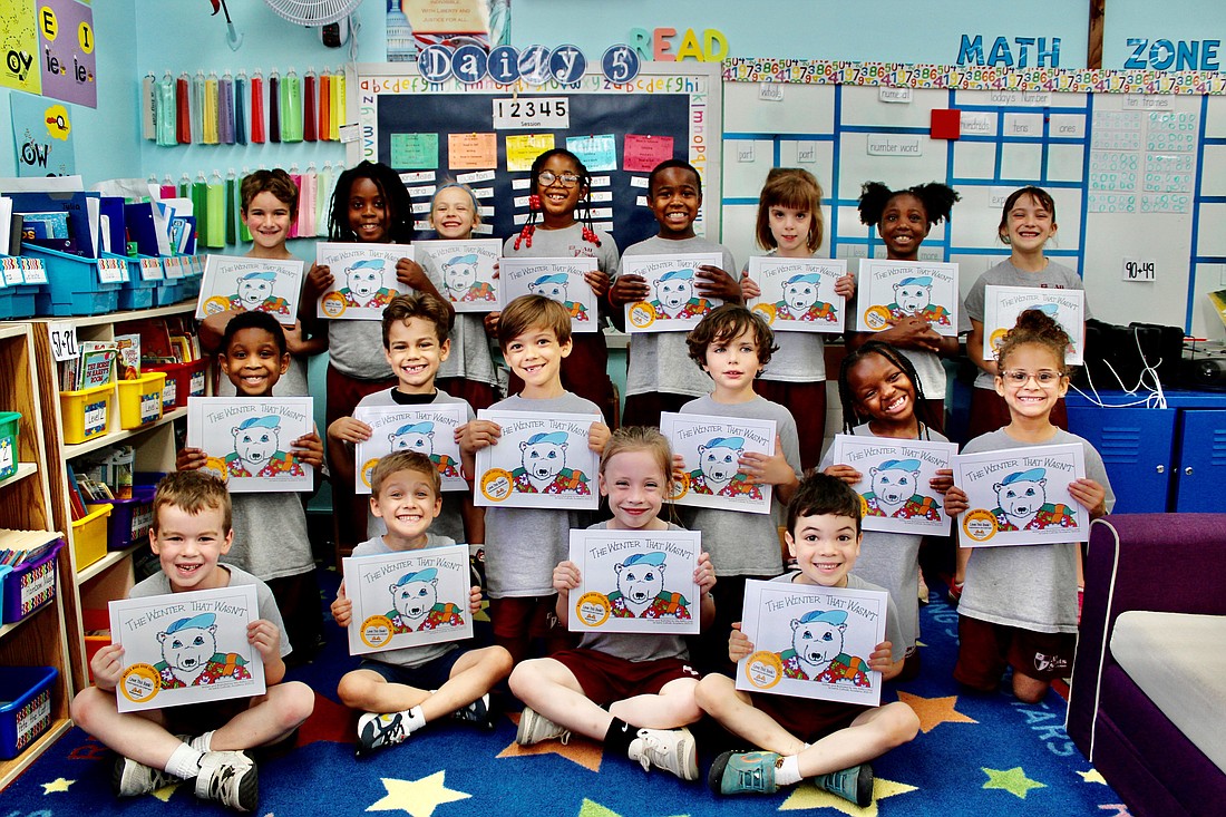 First graders at All Saints Catholic Academy have been named as finalists in the 2022-23 National Book Challenge hosted by Studentreasures Publishing. (Provided photos)