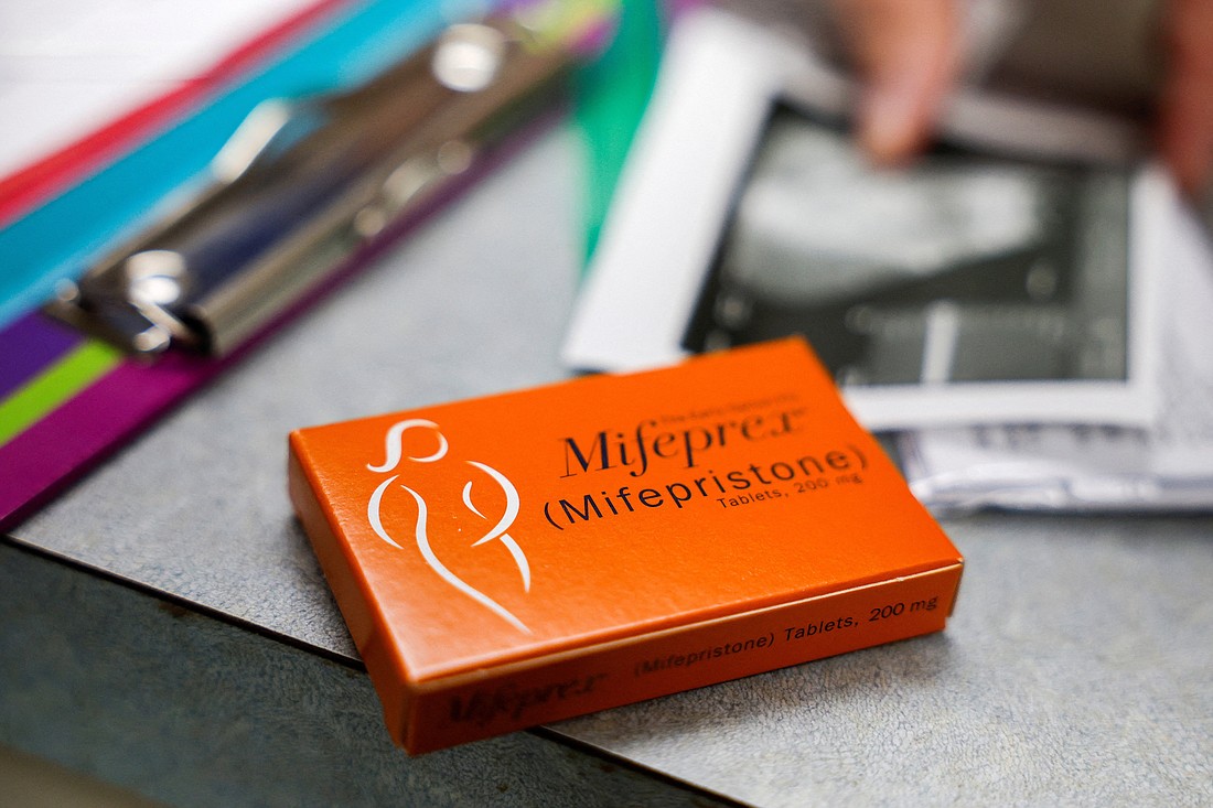 Mifepristone, the first medication in a chemical abortion, is prepared for a patient at Alamo Women's Clinic in Carbondale, Ill., in this file photo. (OSV News photo/Evelyn Hockstein, Reuters)