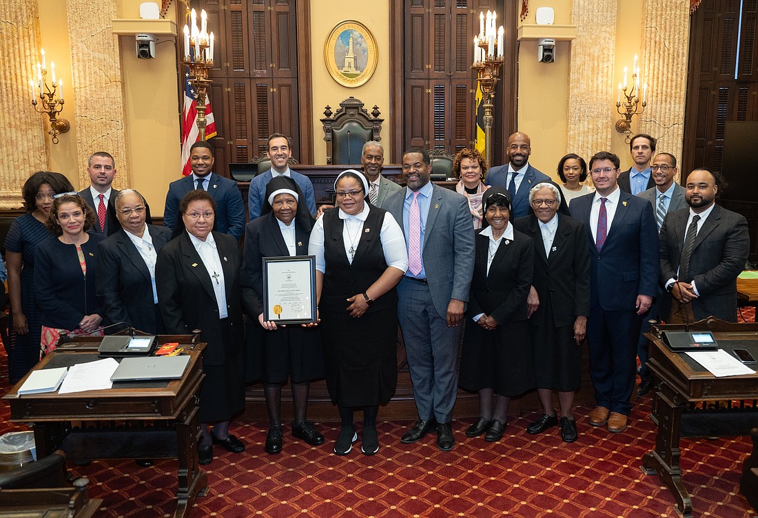 The Oblate Sisters of Providence are presented a special resolution by the Baltimore City Council Oct. 30, 2023, for their historical impact on the community. After 191 years, the Oblate Sisters of Providence religious community founded for Black women receives long overdue honor for their heroic ministry during the cholera epidemic in Baltimore in the summer of 1832. It was one of the worst public health crises the city ever faced. (OSV News/Kevin J. Parks, Catholic Review)
