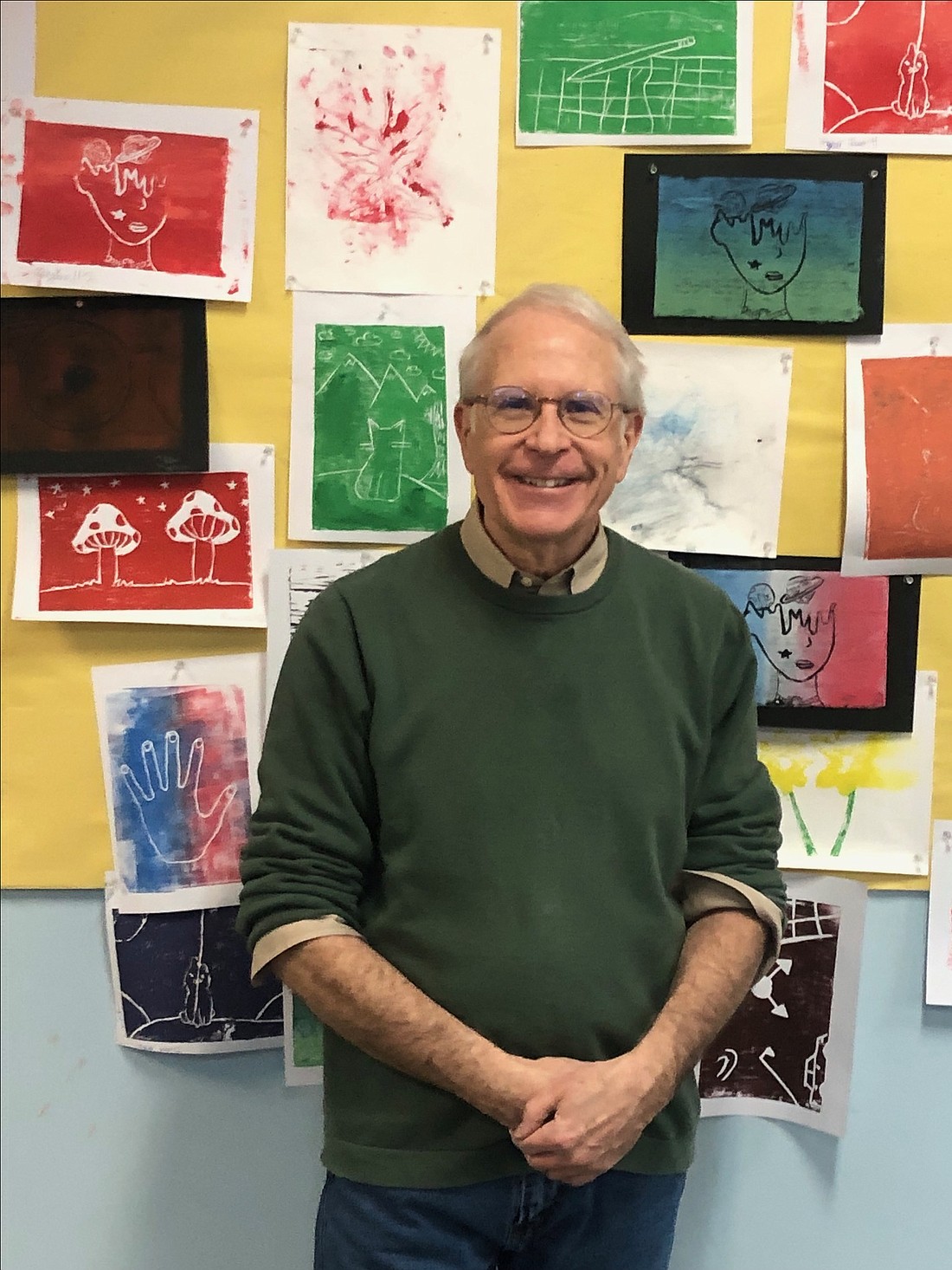 Terry Murphy, who is celebrating his 50th year at Catholic Central School, spent most of his time at Catholic Central High School in Lansingburgh, first teaching theology and, for the last 40 years, has been the creative force in the art department. (Mike Matvey photo)