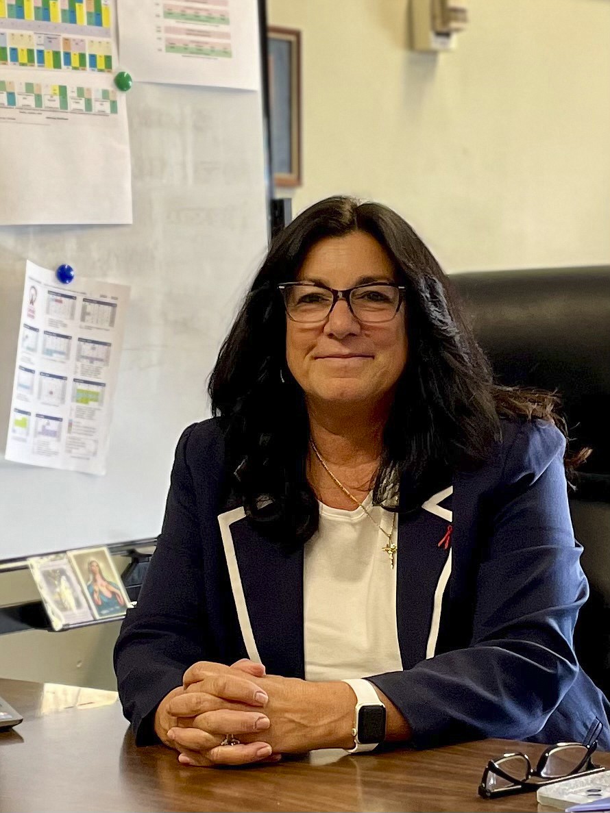 Father Scott VanDerveer, pastor at St. Mary’s in Glens Falls, said of new principal Marielena Hauser that she “is one of the most spirit-filled and enthusiastic educators I have ever met. Her infectious optimism and joy are the perfect match for our growing school.” (Photo provided)