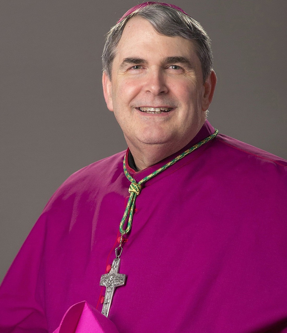 Bishop Michael W. Fisher of Buffalo, N.Y., is seen in this 2018 file photo. The Diocese of Buffalo announced on Sept. 10, 2024, final decisions on closures and mergers reducing the total number of its 160 parishes to half by June 2025. (OSV News photo/Jaclyn Lippelmann, Catholic Standard)