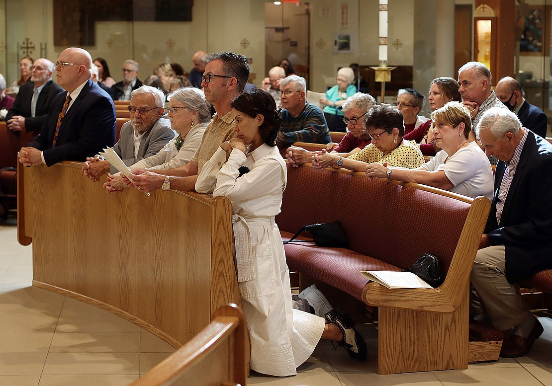 Worshippers during the 52nd Annual Diocesan Marriage Jubilee Celebration on Sept. 29 at Christ Our Light Catholic Church. (Tom Killips photo)