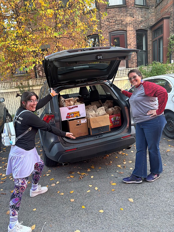 HOLY SPIRIT SCHOOL (EAST GREENBUSH): Teachers prepared 100 bagged lunches for Joseph’s House in Troy. Each bag had two sandwiches and a variety of snacks and were delivered to Joseph’s House. (Photo provided)