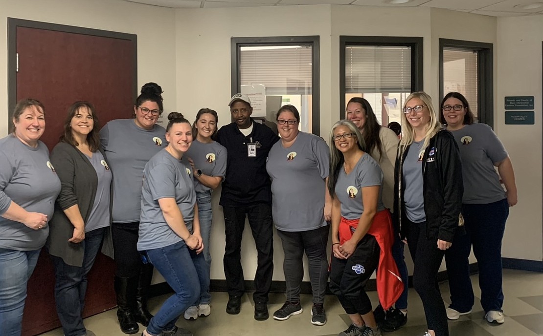 ST. MADELEINE SOPHIE SCHOOL (SCHENECTADY): The teachers helped serve lunches at Bethesda House, which has been serving the homeless and poor in Schenectady County since 1992. (Photo provided)