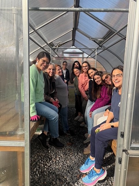 ST. MARY’S ACADEMY (GLENS FALLS): The faculty spent the day cleaning out the greenhouse that has become a storage unit and it will now be used to grow herbs and fresh vegetables for the food pantry. The school, which will be starting a garden club, also worked on their Toys for Tots program. (Photo provided)