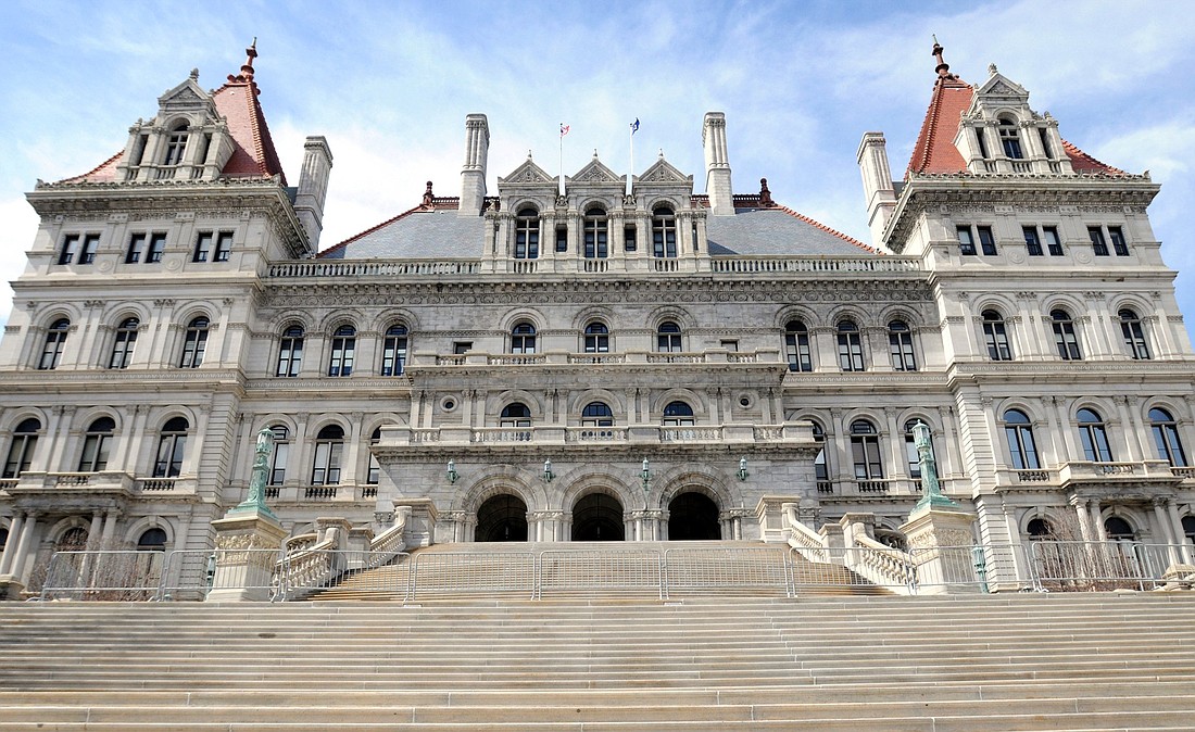 A file photo shows the front of the New York state Capitol in Albany. (OSV file photo/Mike Crupi, Catholic Courier)