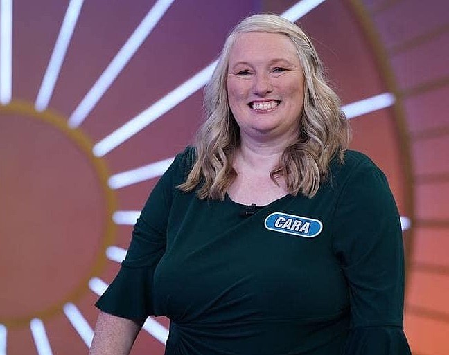 Cara Green, Spanish teacher at St. Mary's School in Waterford, was a recent contestant on Wheel of Fortune. She earned $11,500 and took home second place. (Provided photo)