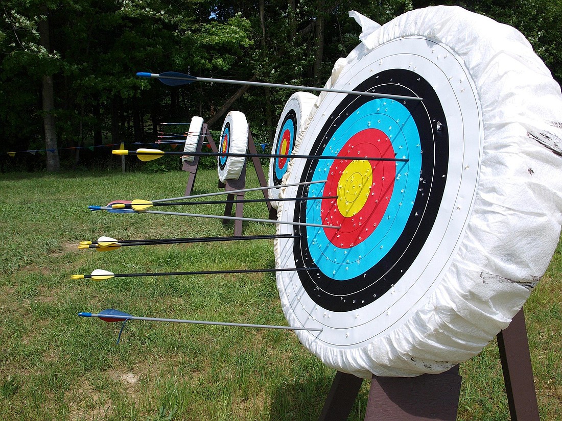 This undated illustration shows an archery target on a range in Middlefield, Conn. (OSV News photo/Giovanna Orlando, Pixabay)