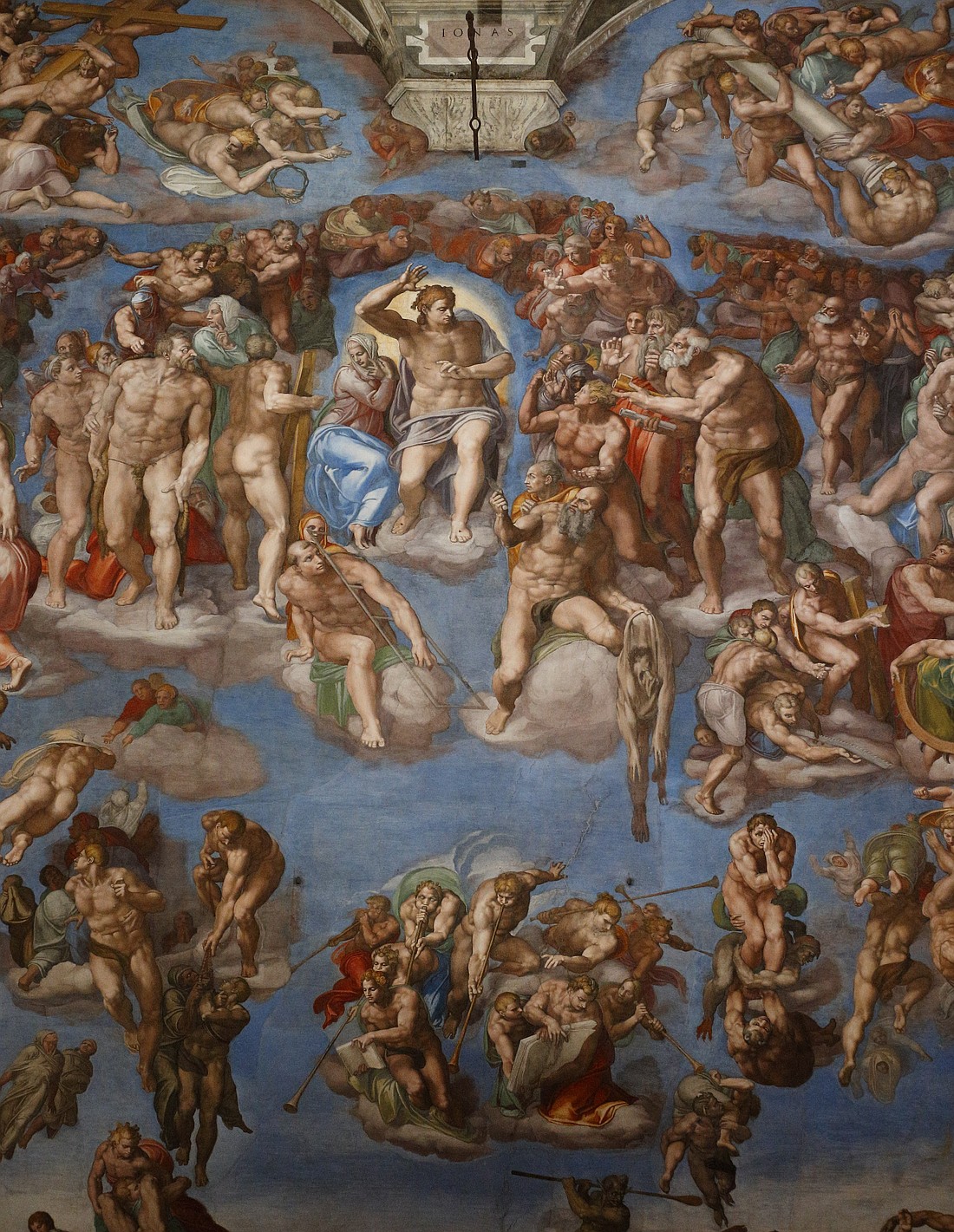 The Last Judgment by Michelangelo Buonarroti is pictured in the Sistine Chapel in the Vatican Museums in this Feb. 21, 2020, file photo. The Vatican announced March 8 that the Vatican Museums will be closed until April 3 as a precaution against spread of the coronavirus. Also closed for the same duration are the necropolis under St. Peter's Basilica, museums at the pontifical villa at Castel Gandolfo, and the museums of the papal basilicas. (CNS photo/Paul Haring) See VATICAN-COVID-CLOSURES March 9, 2020.