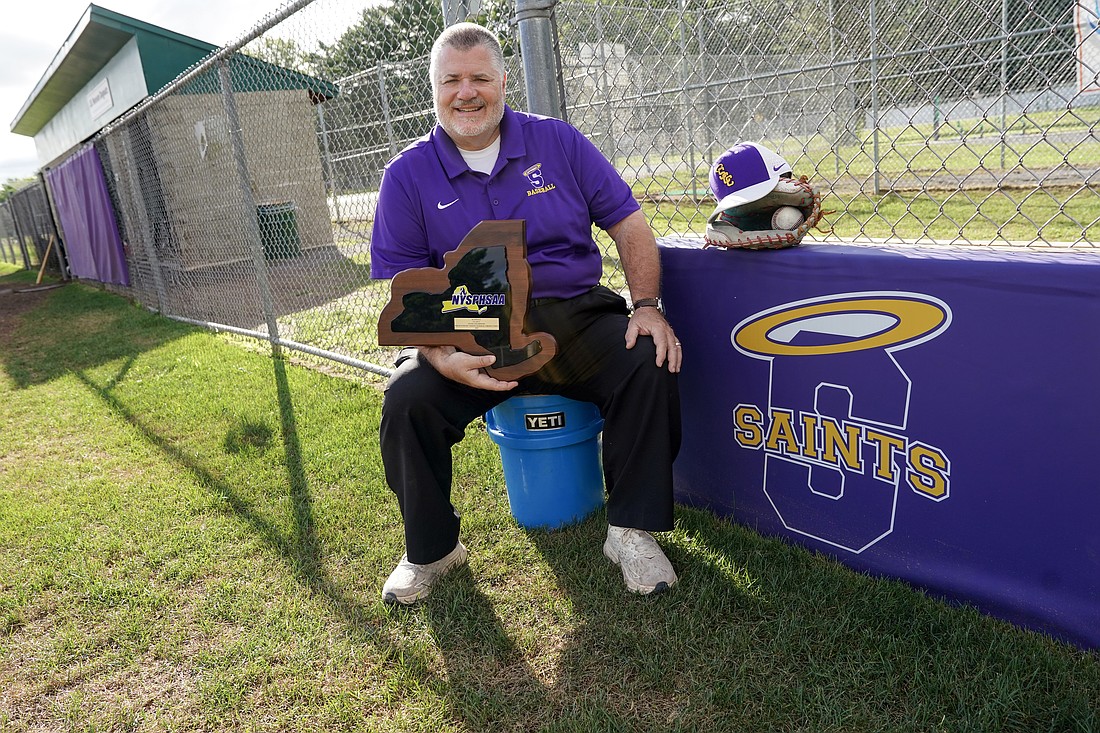 Spa Catholic head baseball coach Alphonse Lambert, who has won six sectional titles, 15 league titles and four regional titles during his almost 40 years as head coach, finally won his elusive first state baseball title this year. (Cindy Schultz photos and photos provided)