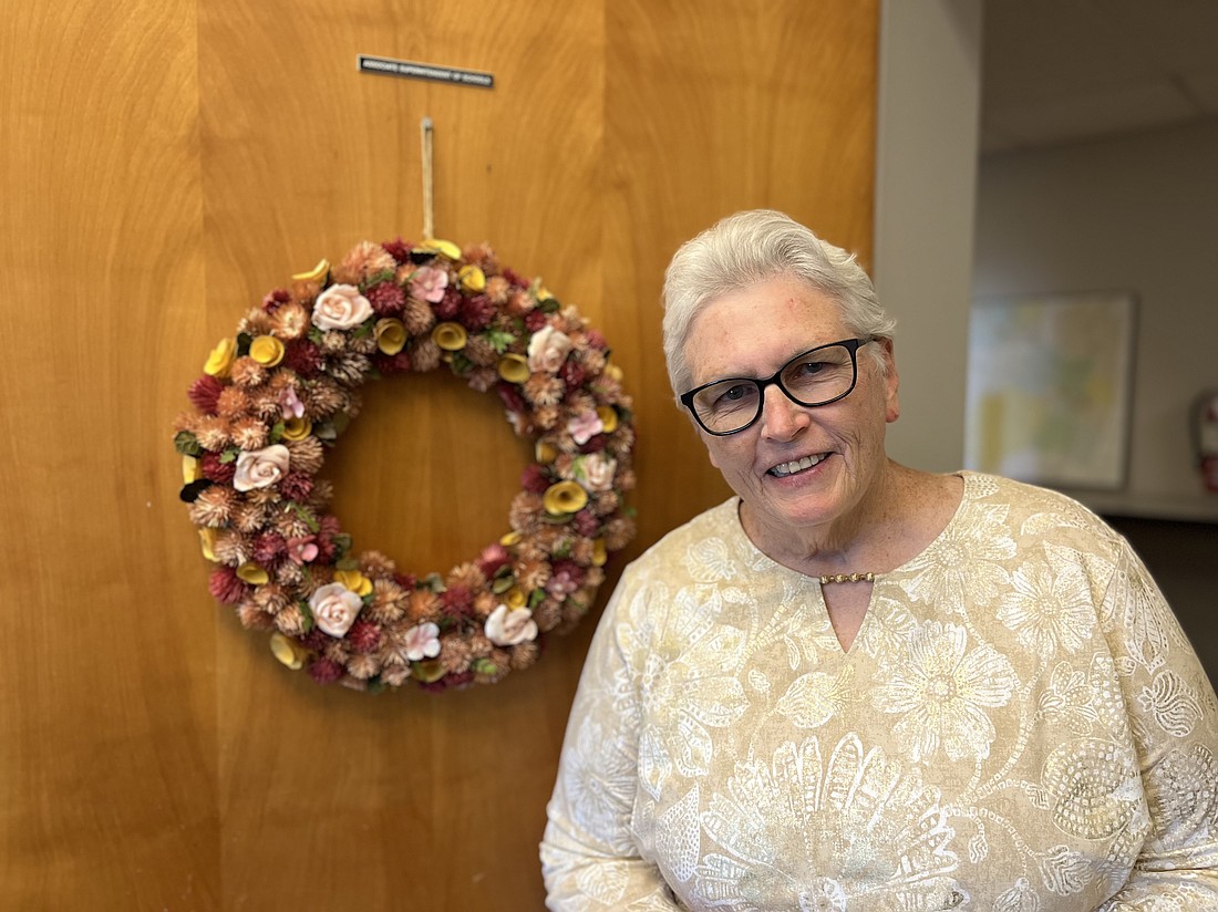 Dr. Teresa Snyder, who is back in the Catholic School Office as Associate Superintendent of Schools, said each child brings unique qualities as a student adding, “It’s not like you can say if you put the kid on the assembly line in kindergarten, they’re going to end up here. No. There are a lot of variables you
hit along the way because we’re dealing with human beings.”
(Emily Benson photo)