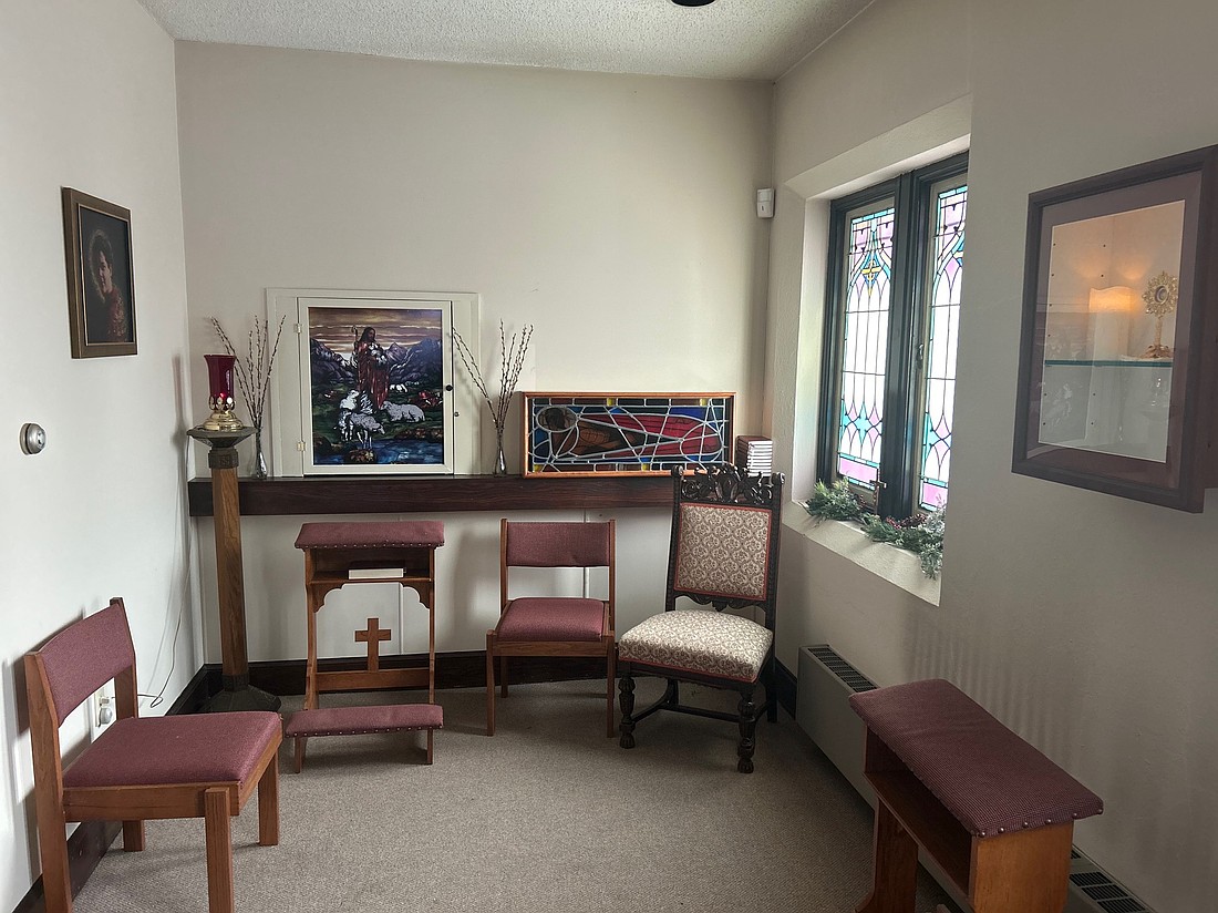 The St. Carlo Acutis Chapel, which houses a firstclass relic of the saint, is now open at St. Joseph’s Church in Scotia. (Mike Matvey photo)