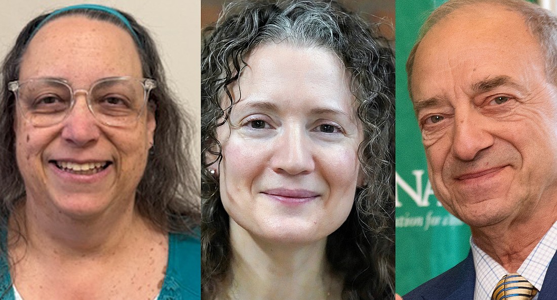 Jennifer Kraus, Theresa Lewis and James Morrell have all received awards this year for their dedication to Catholic education. (Photos provided)