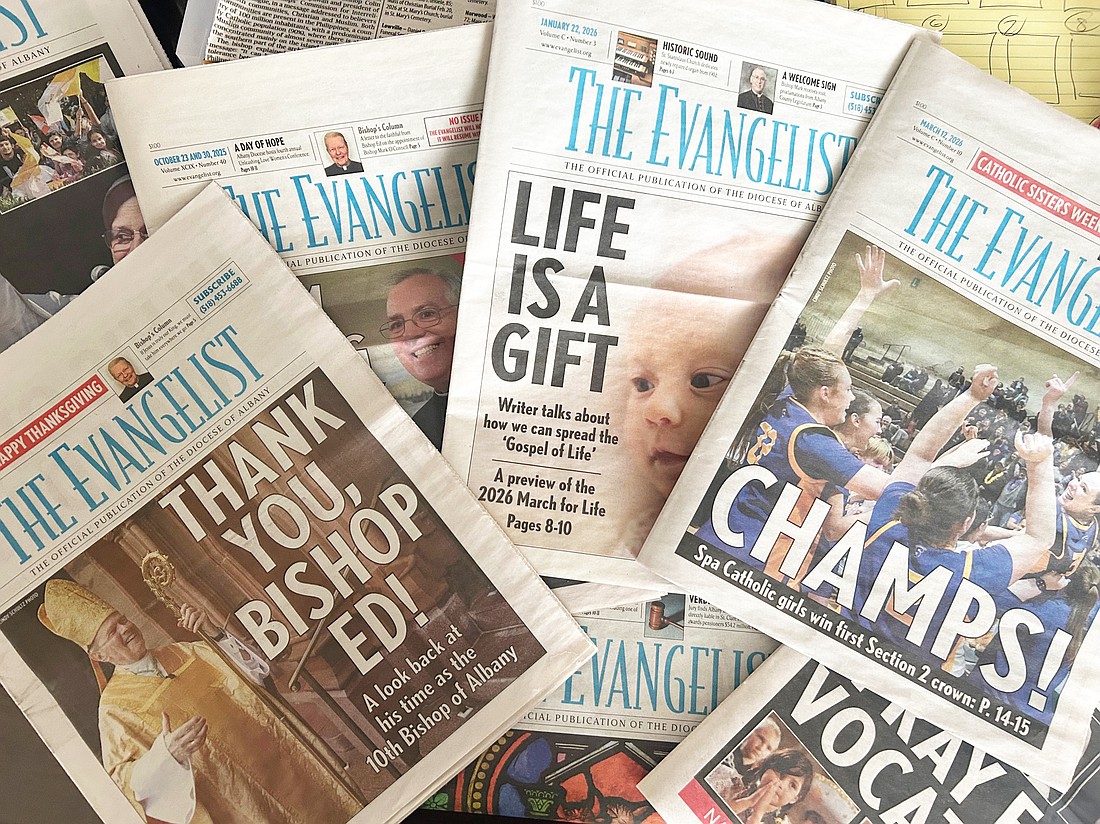 The Evangelist celebrates its 100th anniversary on March 19. It was first printed on that date, March 19, 1926.