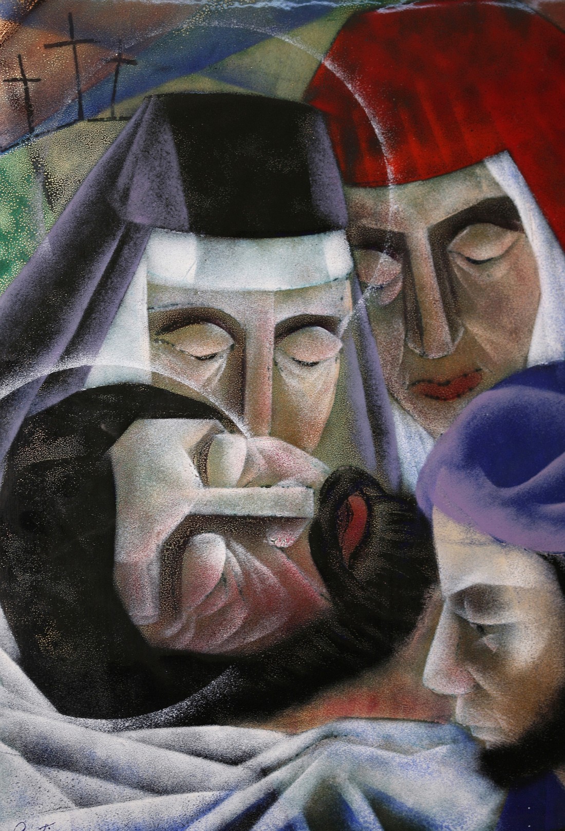 An image from the Stations of the Cross at the then-Pope John Paul II Cultural Center in Washington shows the 14th Station, "Jesus is laid in the tomb." Later, when some of the disciples went to the tomb, intending to perform their customary burial traditions, the tomb was empty! How much more could this have compounded their grief; they could not find comfort even in their usual rituals. (CNS photo/Bob Roller) See FAITH-ALIVE 24 May 7, 2020.