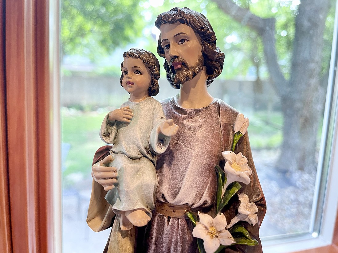 A statue of St. Joseph and the Child Jesus is pictured in this June 10, 2026, file photo. (OSV News photo/Megan Marley)