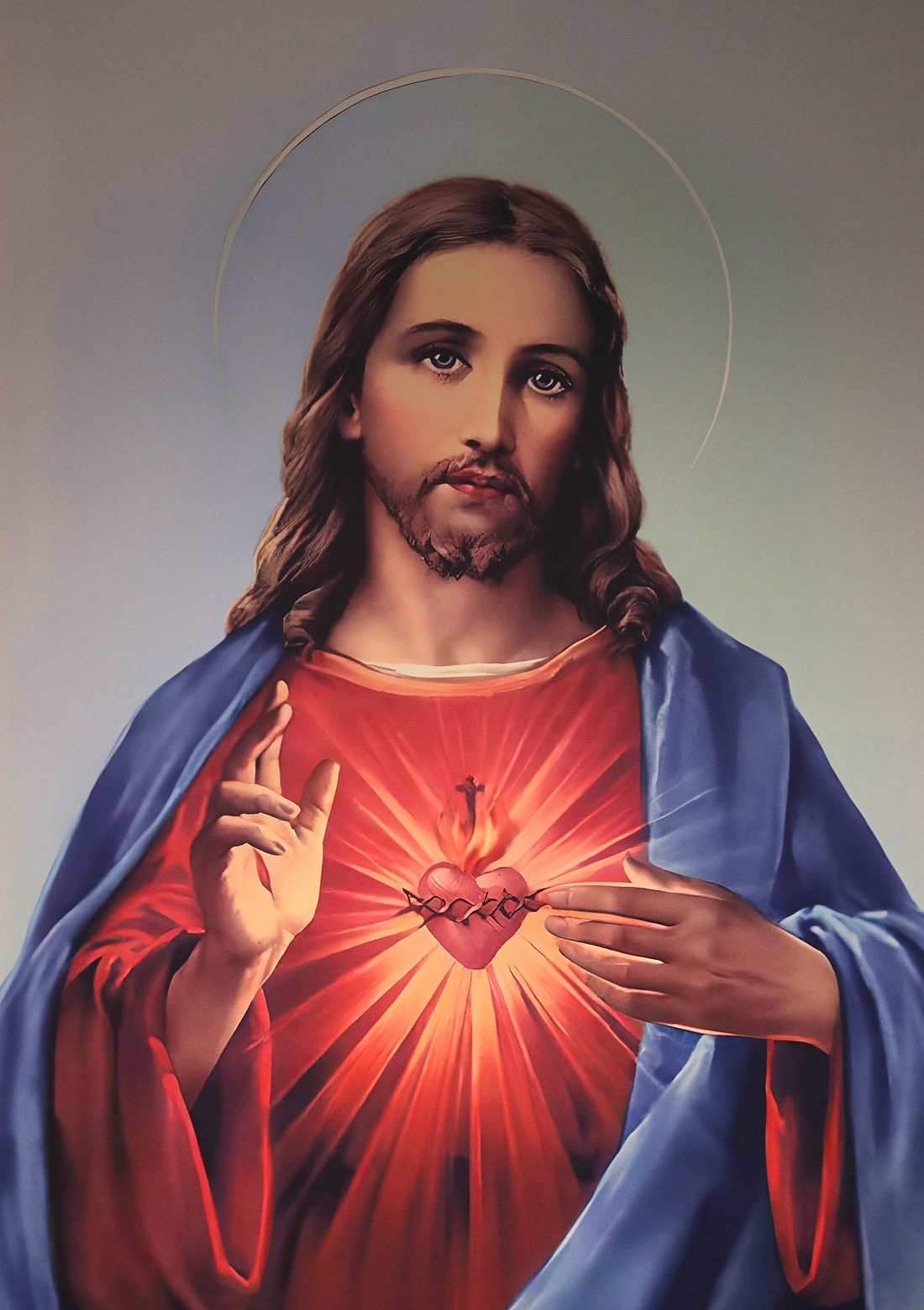 A painting of the Sacred Heart of Jesus is seen at Sacred Heart Church in Prescott, Ariz., April 13, 2025. (OSV News photo/Bob Roller)