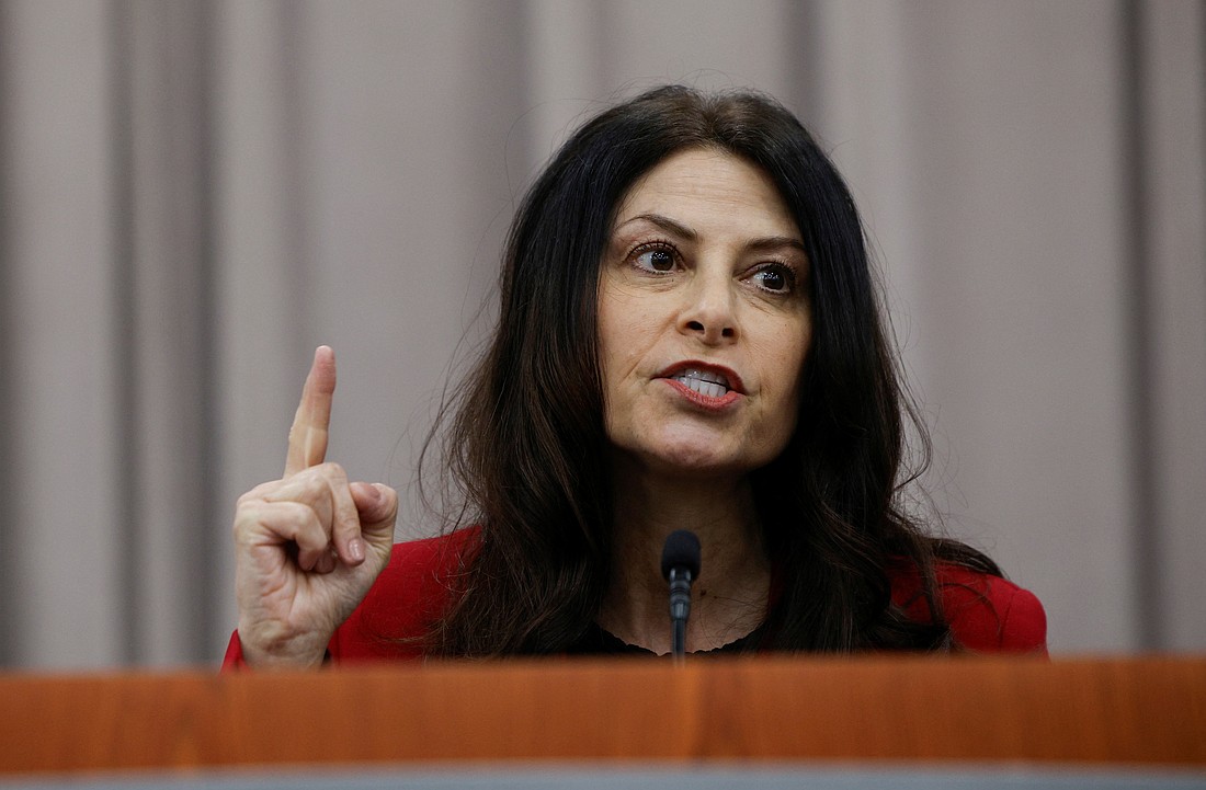 Michigan Attorney General Dana Nessel addresses the Michigan Democratic Party People's Town Hall in Warren, Mich., March 29, 2025. Nessel's office issued a report June 25, 2026, detailing the findings of its investigation related to clerical sexual abuse in the Diocese of Saginaw over a 75 years period. It is the sixth of seven such investigations into the handling of abuse in each of Michigan's Catholic dioceses. (OSV News photo/Rebecca Cook, Reuters)