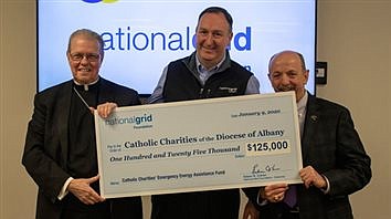 National Grid gives record $125K to Catholic Charities