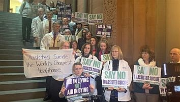 Doctors and nurses take to Capitol, stand against physician-assisted suicide 