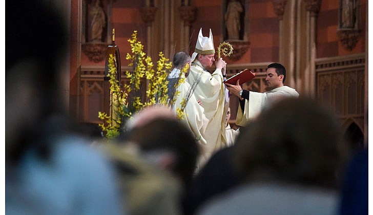 Bishop Edward B. Scharfenberger celebrated Easter Sunday Mass at the Cathedral of the Immaculate Conception in Albay on April 17. Here is a pictorial look back!  Photos by Cindy Schultz