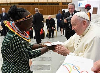 Pope joins sports summit in call for more inclusion, dignity for players  