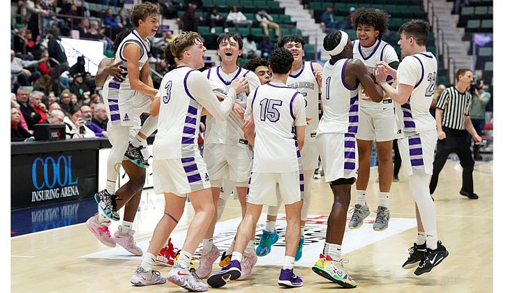 The Crusaders celebrate winning the elusive section crown.  Cindy Schultz photos for The Evangelist