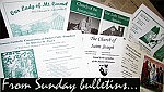 From Sunday bulletins: STUDENT EDITION