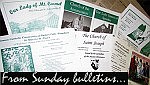 From Sunday bulletins: health and fitness edition