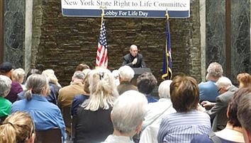 Bishop speaks at pro-life lobby day