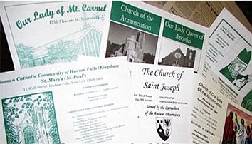 From Sunday bulletins