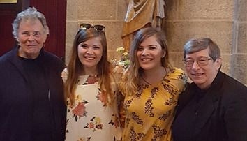 Twins from Saint Rose travel to France with Sisters of St. Joseph