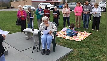 Walton Rosary rally set up by 93-year-old