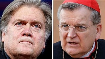 Cardinal Burke cuts ties with Bannon organization