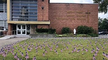 ND-BG honors victims of 9/11 with flags